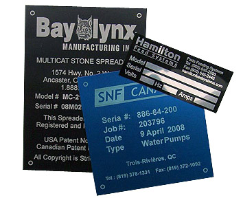 Engraved Aluminum Equipment Tags